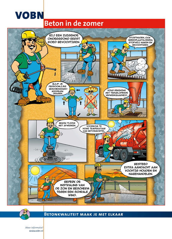 Poster Beton in de zomer Poster Beton in de zomer